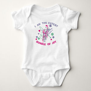 Body Para Bebé Paquete de alegría más lindo Rosa Morado Verde For