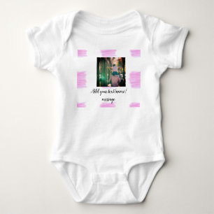 Body Para Bebé Par color de agua rosa morado padre hijo papá agre