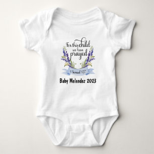 Body Para Bebé Para Este Niño Hemos Orado - Samuel 1:27 Bebé