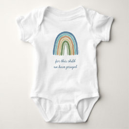 Body Para Bebé Para este niño oramos azul arcoiris boho