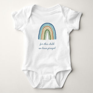 Body Para Bebé Para este niño oramos azul arcoiris boho