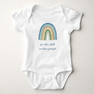 Body Para Bebé Para este niño oramos azul arcoiris boho