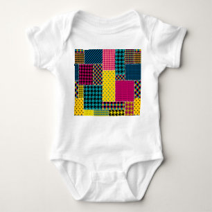 Body Para Bebé Parche geométrico: fondo transparente Rectangle