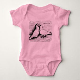 Body Para Bebé Pareja blanca Dragoon