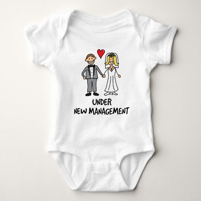 Body Para Bebé Pareja boda - Bajo Nueva Gestión (Anverso)