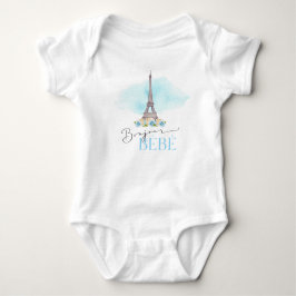 Body Para Bebé Paris Eiffel Tower Bonjour Bébé Baby Bodysuit