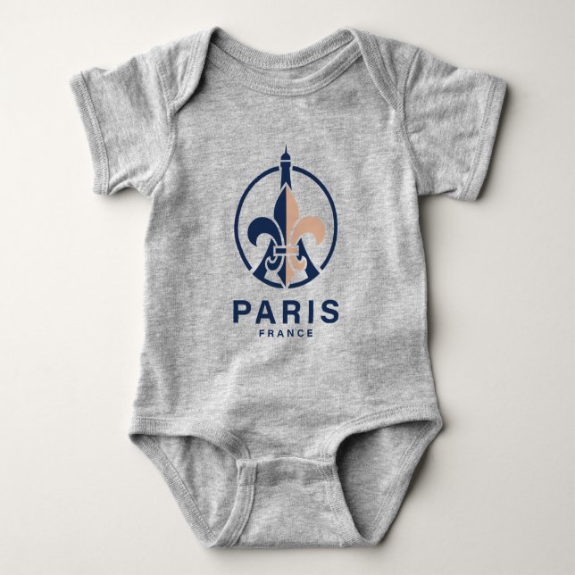 Body Para Bebé París Francia Europa (Anverso)