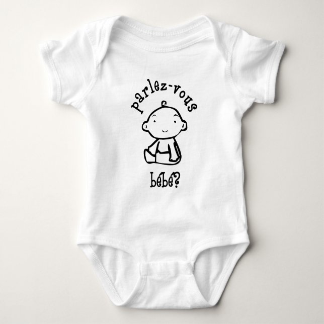 Body Para Bebé ¿Parlez-Vous Bébé? (Anverso)