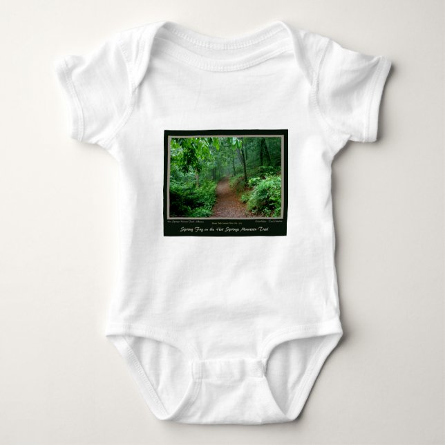 Body Para Bebé Parque nacional Hot Springs Mt Trail (Anverso)