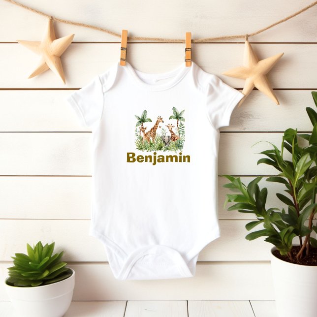 Body Para Bebé Party Animal Birthday Outfit, Kids Safari Birthday (Subido por el creador)