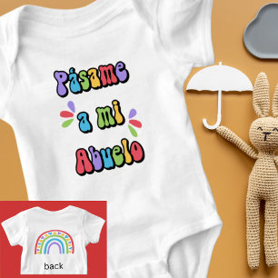 Body Para Bebé Pásame a mi Abuelo Cute Bold