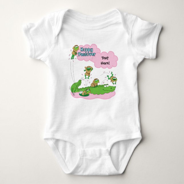 Body Para Bebé Pascua Baby Girl Bodysuit "Hoppy Passover" (Anverso)