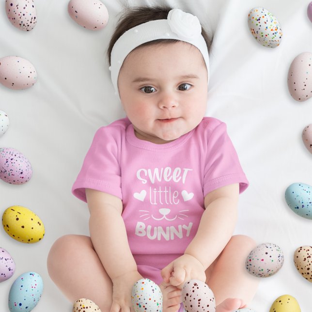 Body Para Bebé Pascua dulce de conejo (Sweet Little Bunny Easter Baby Bodysuit)