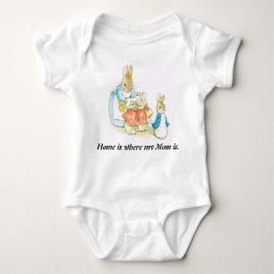 Body Para Bebé Pascua, mono del bebé de Beatrix Potter del conejo