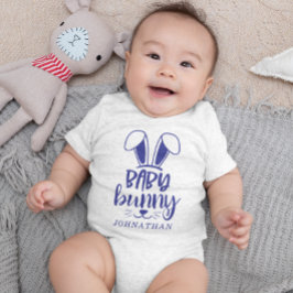 Body Para Bebé Pascua personalizada de niño pequeño conejito