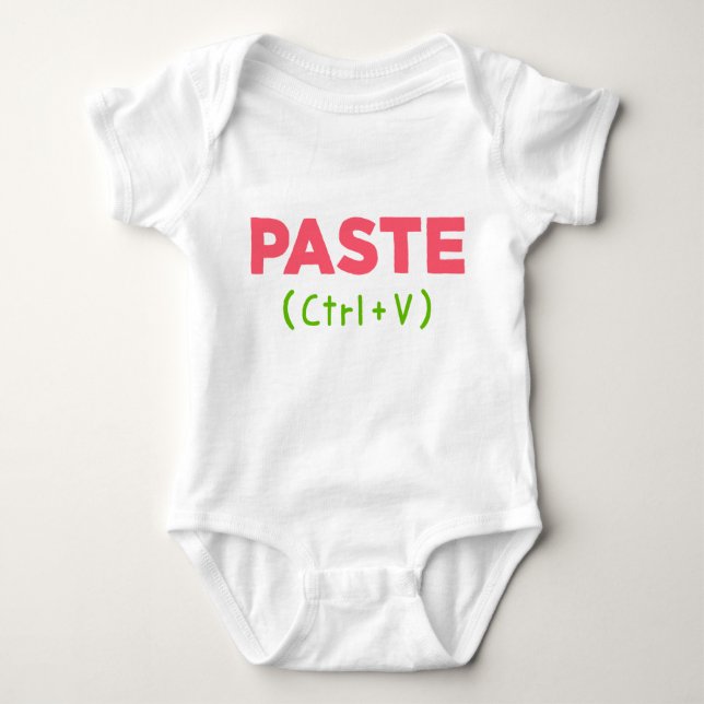 Body Para Bebé PASTE (Ctrl+V) (Anverso)