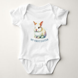 Body Para Bebé Pastel Bunny Face Baby Bodysuit - Mi Primera Pascu