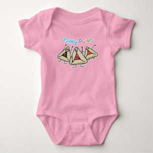 Body Para Bebé Pastel de Purim hamantaschen Sameach Oznei Haman