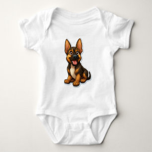 Body Para Bebé Pastel de Shepard alemán