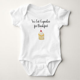 Body Para Bebé Pastel de torta para el desayuno Baby Bodysuit
