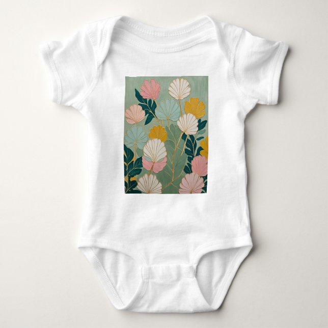 Body Para Bebé Pastel Scallop Dance (Anverso)