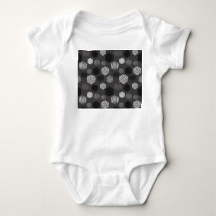 Body Para Bebé Pasteles Geométricos: Patrón texturado de época.
