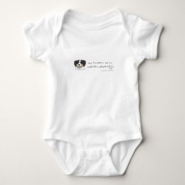 Body Para Bebé pastor australiano (Anverso)