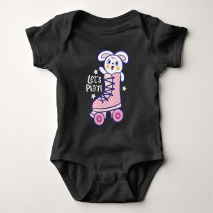 Body Para Bebé Patín de ruedas Bunny