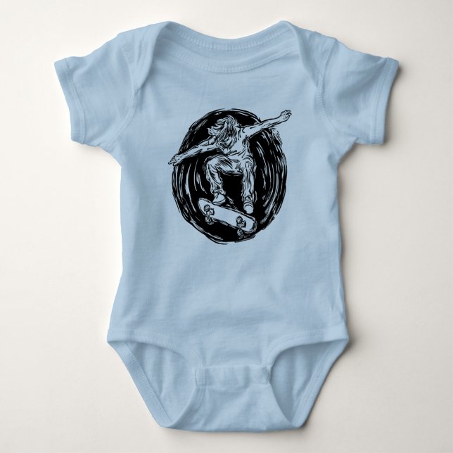 Body Para Bebé Patinaje De Patinaje De Plana Duración (Anverso)