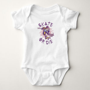 Body Para Bebé Patinar o morir Chica Skateboarder