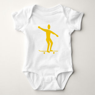 Body Para Bebé Patineta - Ámbar