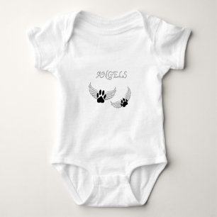 Body Para Bebé Patitas de mascotas angelicales