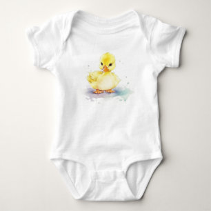 Body Para Bebé Pato de bebé 2 acuarela