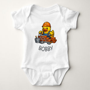 Body Para Bebé Pato de goma Albañil