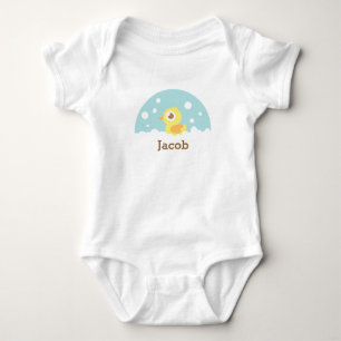 Body Para Bebé Pato de goma lindo en baño de burbujas para bebé n