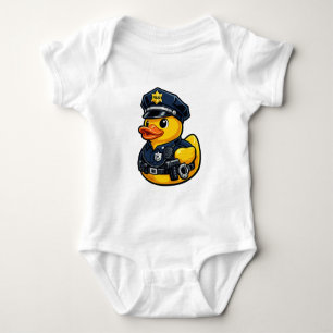 Body Para Bebé Pato de goma oficial de policía