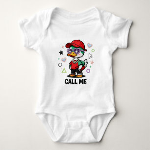 Body Para Bebé Pato fresco con gafas de sol divertido cartoon