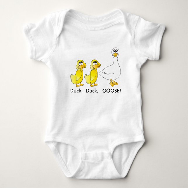 Body Para Bebé Pato, pato, bebé del ganso el | (Anverso)
