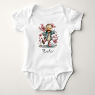 Body Para Bebé Pato Pequeño Lindo