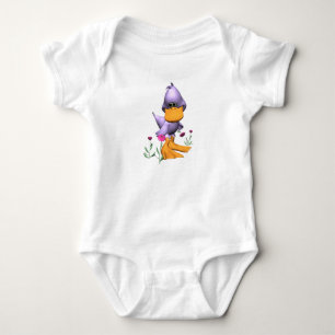 Body Para Bebé Pato Personalizado malva y chiquito