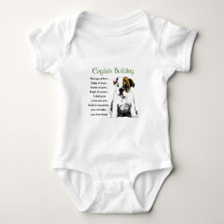 Body Para Bebé Patrimonio de amor en el Bulldog inglés