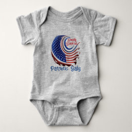 Body Para Bebé "Patriot Baby" es una simple ilustración: