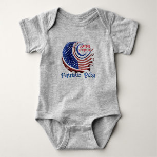 Body Para Bebé "Patriot Baby" es una simple ilustración: