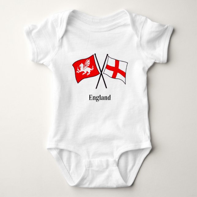 Body Para Bebé Patriota inglés Babygro (Anverso)