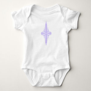Body Para Bebé Patrón Art Deco en Lilac