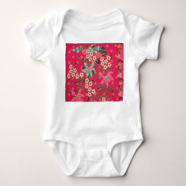 Body Para Bebé Patrón de arte batik indonesio malasio (Anverso)