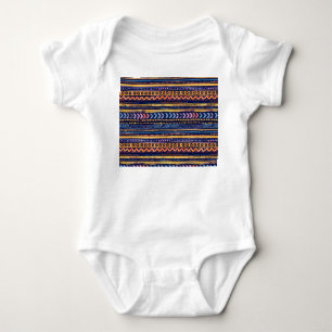 Body Para Bebé Patrón de color de agua tribal étnico oscuro