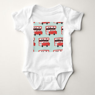 Body Para Bebé Patrón de cosecha de vehículos Red London