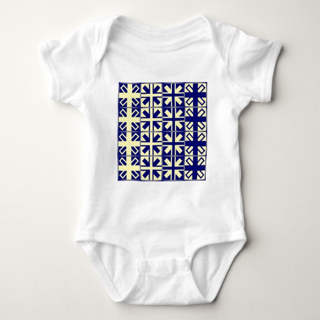 Body Para Bebé Patrón de cruces cristianas 2 (Anverso)