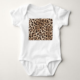 Body Para Bebé Patrón de diseño de leopardo: Elegancia salvaje.